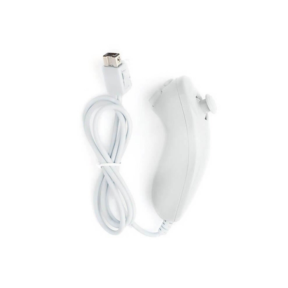 For Nintendo Wii And Wii U Console, Nunchuck Controller White 9102920084946