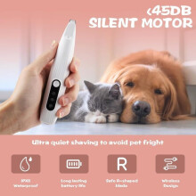 Dog Paw Clipper, Cat Clipper, Shaver with LED Light, Cordless Clipper for Dogs, Cats, Paws, Eyes, Ears