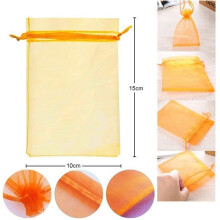 Set di 100 sacchetti in organza multicolore, 10 x 15 cm, sacchetti regalo in organza, astucci per gioielli, sacchetti per bomboniere.