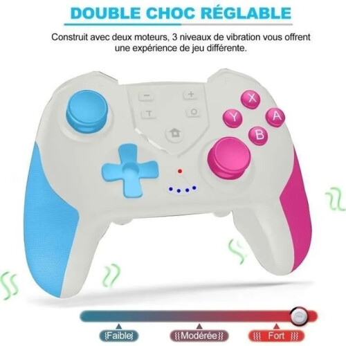 Compatible with the Switch PRO wireless Bluetooth game controller with NFC macro programming and wake-up vibration function - gray 1