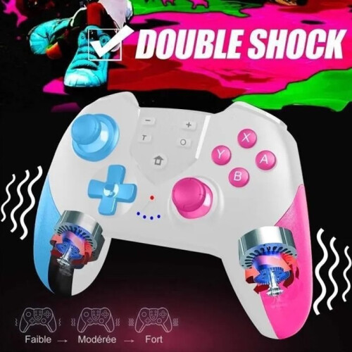 Compatible with the Switch PRO wireless Bluetooth game controller with NFC macro programming and wake-up vibration function - gray 2