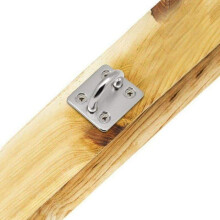 Set van 4 oogplaten van 304 roestvrij staal, 6 mm, duurzaam voor boten, plafonds en schommels.