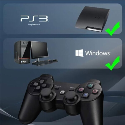PS3 Controller - STRAßE GAME - Dualshock - Wireless - DualShock Vibration - SIXAXIS Detection 2
