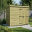 8 x 4 Pent Shed (Double Door, No Windows) 1