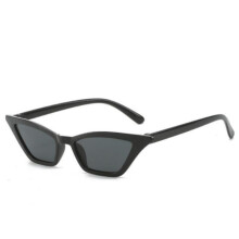(C7) Vintage schmale Katzenaugen-Sonnenbrille für Damen UV-Schutz, 9 Farboptionen PC-Rahmen Fashion Eyewear Unisex
