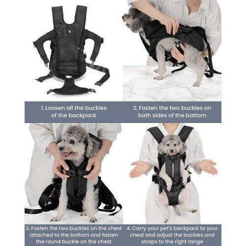 Dog Carrier Backpack - Black S