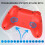 Wireless Controller - SUBSONIC - Switch 2 / Switch - Programmable LEDs - Vibration - Gyroscope - Red 6