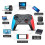Wireless Bluetooth Controller, 6-Axis Gyroscope, Dual Vibration Motor, For Nintendo Switch, PS3, PC, Windows 7, 10 4