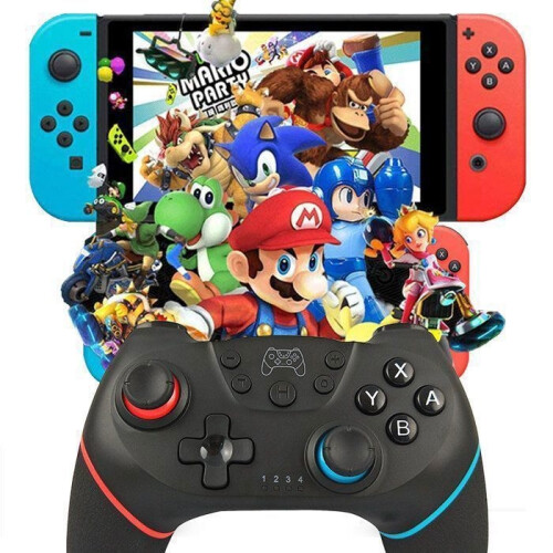 2-Piece Wireless Video Game Controller for Nintendo Switch - Bluetooth Switch Controller with Rechargeable Battery 2