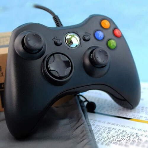 Gamepad - Microsoft - Xbox 360 - Wired - Black - PC Compatible 2
