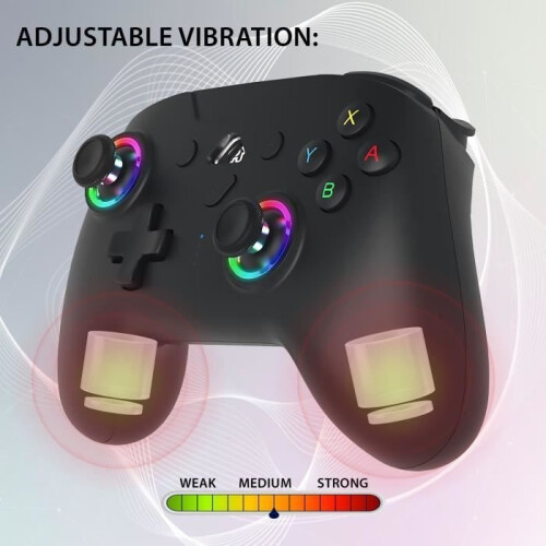 Wireless controller - SUBSONIC - Switch 2 / Switch - Programmable LEDs - Vibration - Gyroscope - Black 2