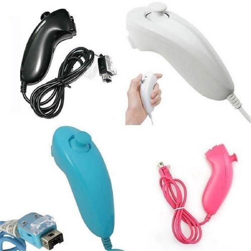 For Nintendo Wii and Wii U Console, Nunchuck Controller White 2