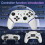 Switch Controller, Wireless Pro Controller + Battery/RGB Light/Dual Vibration/Game Controller for Switch/Lite/OLED/PC White 3