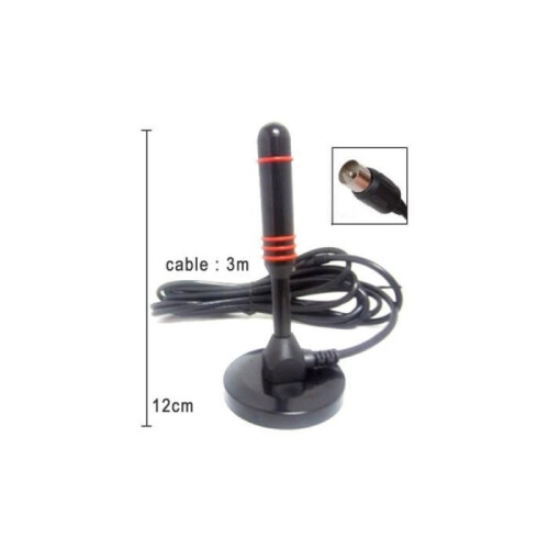 Antenne intérieure HD DVB-T/DVB-T2 TNT - HD LINE - Gain 30 dB - Format mini 1