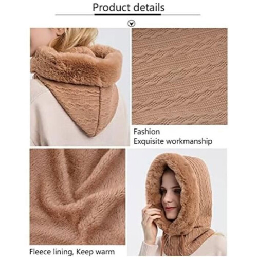 Women's Warm Winter Balaclava - Pink - Windproof and Multifunctional 2