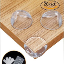 Lot de 20 protège-coins de table, protection des angles et des bords, protection bébé - Protège-coins transparent