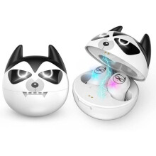 Cartoon Bluetooth Wireless Earbuds with Microphone and Charging Pouch, Noise Reduction, IPX Waterproof, In-Ear Stereo Headphones