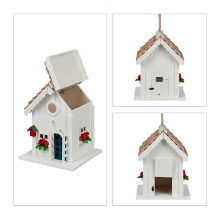 Decoratief vogelhuisje in landelijke stijl