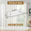 Poids pour rideaux - 16 pièces - 28 g - Fer - Blanc 2