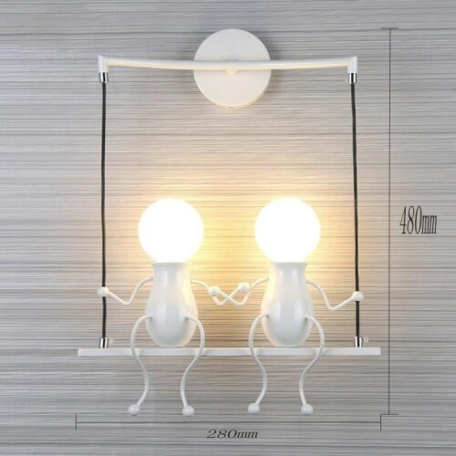 Applique murale moderne et élégante au design épuré et créatif - Blanche 1