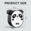 Soap dish - Panda - Self-draining - Wall-mounted - Bathroom - Kitchen - Panda head 4