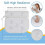 Coussin de bain 4D antidérapant à 7 ventouses - Blanc 3