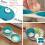 Microwave Egg Poacher - Microwaveable - Double Cup - PP Plastic - Blue - Egg Cooker 2