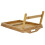 Serving tray - KKTONER - Breakfast tray - Natural bamboo - Foldable - Rectangular 3