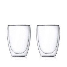 Lot de 2 tasses à café - 35 cl / Espresso / Verre à expresso, Tasses à café à double paroi, Tasse à expresso originale.