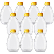 Lot de 10 flacons souples à miel, distributeurs de miel, flacons à sauce, flacons à condiments, flacons en plastique avec