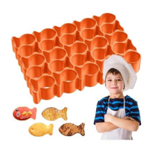 10 emporte-pièces en forme de poisson rouge pour crackers, 25 cavités, moule à pâtisserie pour petites friandises, emporte-pièce