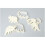 Ensemble de 3 couteaux à biscuits Nosku en forme de dinosaure 2