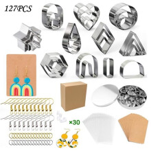 Emporte-pièces - Non spécifié - Lot de 27 - Pâte polymère - Pour boucles d'oreilles - Création de bijoux