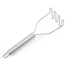 Presse-purée robuste en acier inoxydable poli miroir (8,4")