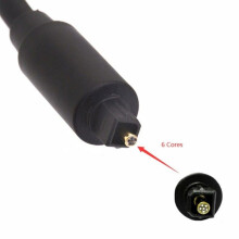 Câble répartiteur audio optique numérique, adaptateur fibre optique à 6 cœurs, convertisseur de fibre optique