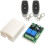 220V AC 2-Channel Wireless Remote Control Switch, RF Receiver 433MHz Relay Module with On/Off Transmitter 1