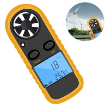 GM816 Digital Anemometer, Wind Speed Gauge, Portable LCD Airflow Thermometer