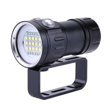 Lampe torche sous-marine étanche IPX8 18 000 lm 500 m, lampe de plongée LED pour le camping et la photographie sous-marine