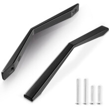 10 maniglie per ante da cucina da 128 mm in lega di alluminio nera, maniglie per mobili da cucina, decorazione PZCC