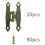 Retro-Scharniere – LARGEIGHT – 20er-Pack – Metall – Bronzefarben – Dekorativ 2