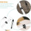 Lot de 10 attaches de câble en silicone pour le bureau 3