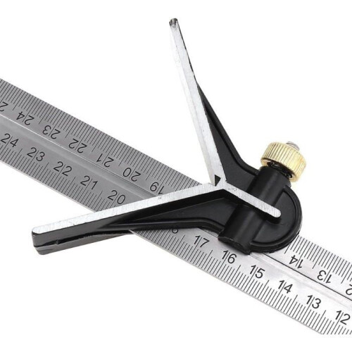 300MM Multifunctional Stainless Steel Combination Angle Ruler 1