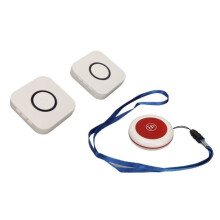 QIILU Caregiver Pager - 2-in-1 Model - 38 Melodies - Long Range 330m - SOS Button