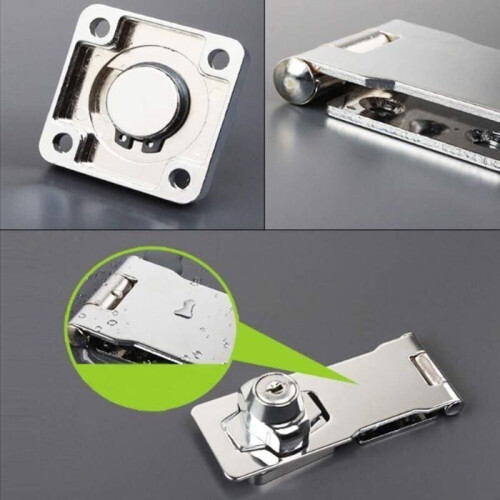 Locking Hasp - JIANGZHA - 80mm - Stainless Steel - 2 Points - 4 Keys