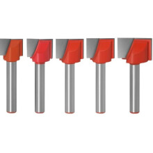 Jeu de fraises à rainurer droites à queue de 6 mm, pour surfaces dures, outil de rabotage/polissage du bois