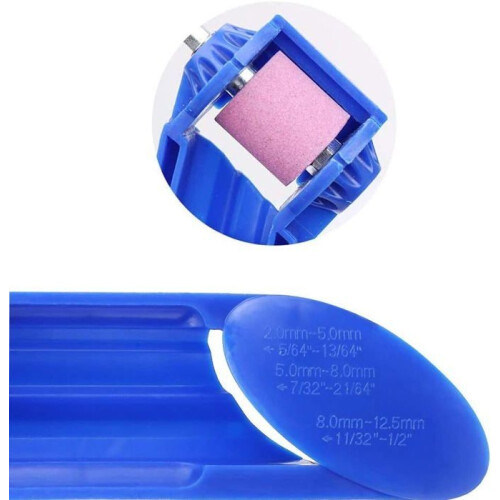 2-piece drill bit sharpener, corundum drill bit sharpener, portable drill bit sharpening tool, made of high-quality ABS plastic 2