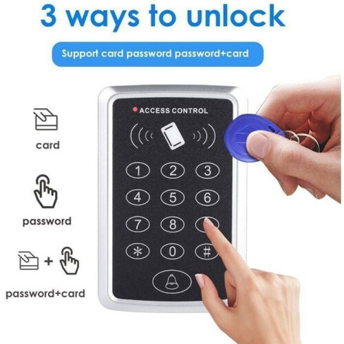 Access control keypad - RFID 125KHz - Standalone - 1000 users - Metal and Plastic 1