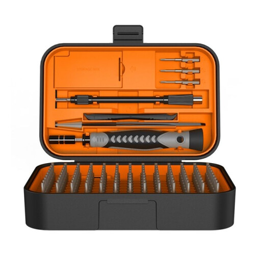 Kit d'outils de précision 130 en 1 avec tournevis, orange
