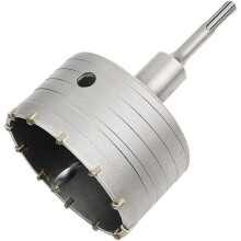 Scie cloche à béton (lot de 3) avec adaptateur SDS Plus 110 mm, pour brique, béton, ciment, pierre (adaptateur SDS Plus 100 mm + 110