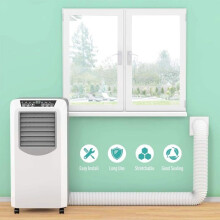 Tuyau d'évacuation d'air flexible AGPTEK en polypropylène, diamètre 130 mm, longueur 1,5 m pour climatiseur portable